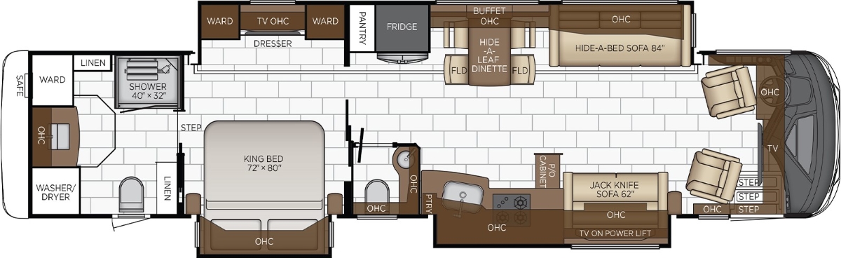 New 2024 Newmar Mountain Aire LATHAM NY 4VZVU1E19RC095167 New   2023 Mountain Aire Floor Plan 4118 Jpg 