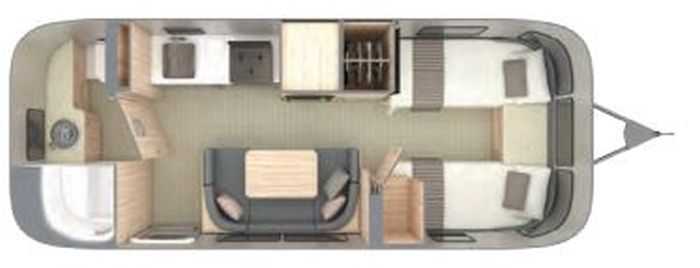 2021 Airstream 23FB Twin Base